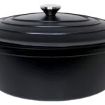 Ovalus emaliuotas ketaus puodas ZY036BKI