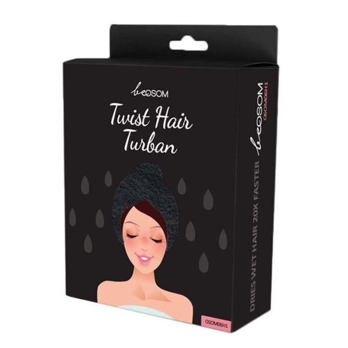 Turbanas plaukams Black OSOM06H1