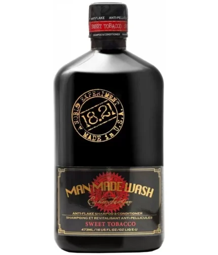 daugiafunkce-priemone-vyrams-2-in-1-valomasis-sampunas-ir-kondicionieriusviename-1821-man-made-anti-flake-sweet-tobacco-shampoo-waf16st-473-ml
