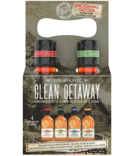 plauku-prieziuros-priemoniu-rinkinys-vyrams-1821-man-made-clean-getaway-cg4p-4x100-ml